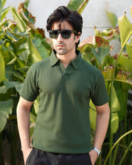 Waffle Knit Polo