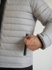 Men’s Luxe Grey Puffer Jacket